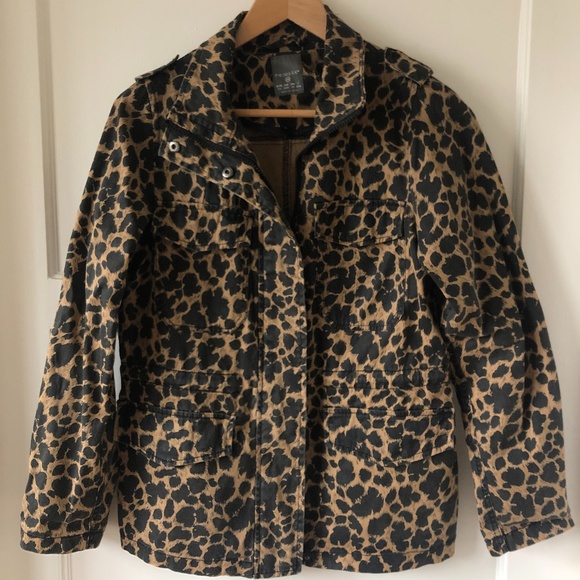 Primark leopard animal print twill utility jacket - Picture 2 of 7